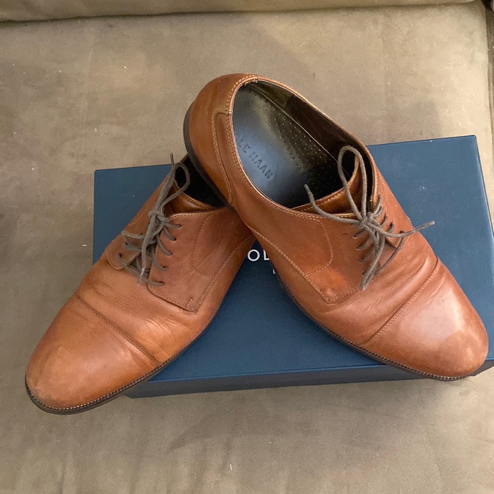 Cole Haan mens dress shoes - brown, 12
